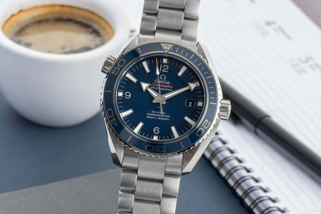  Omega Seamaster Planet Ocean 600M Co-Axial Titan Ref. 232.90.46.21.03.001 B&P 