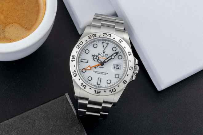  Rolex Explorer II Automatik Edelstahl Herrenuhr Ref. 226570 Box & Papiere 2024 