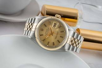 Thumbnail von Rolex Datejust 36 Oyster Perpetual Stahl / Gold Automatik Ref 16013 Box
