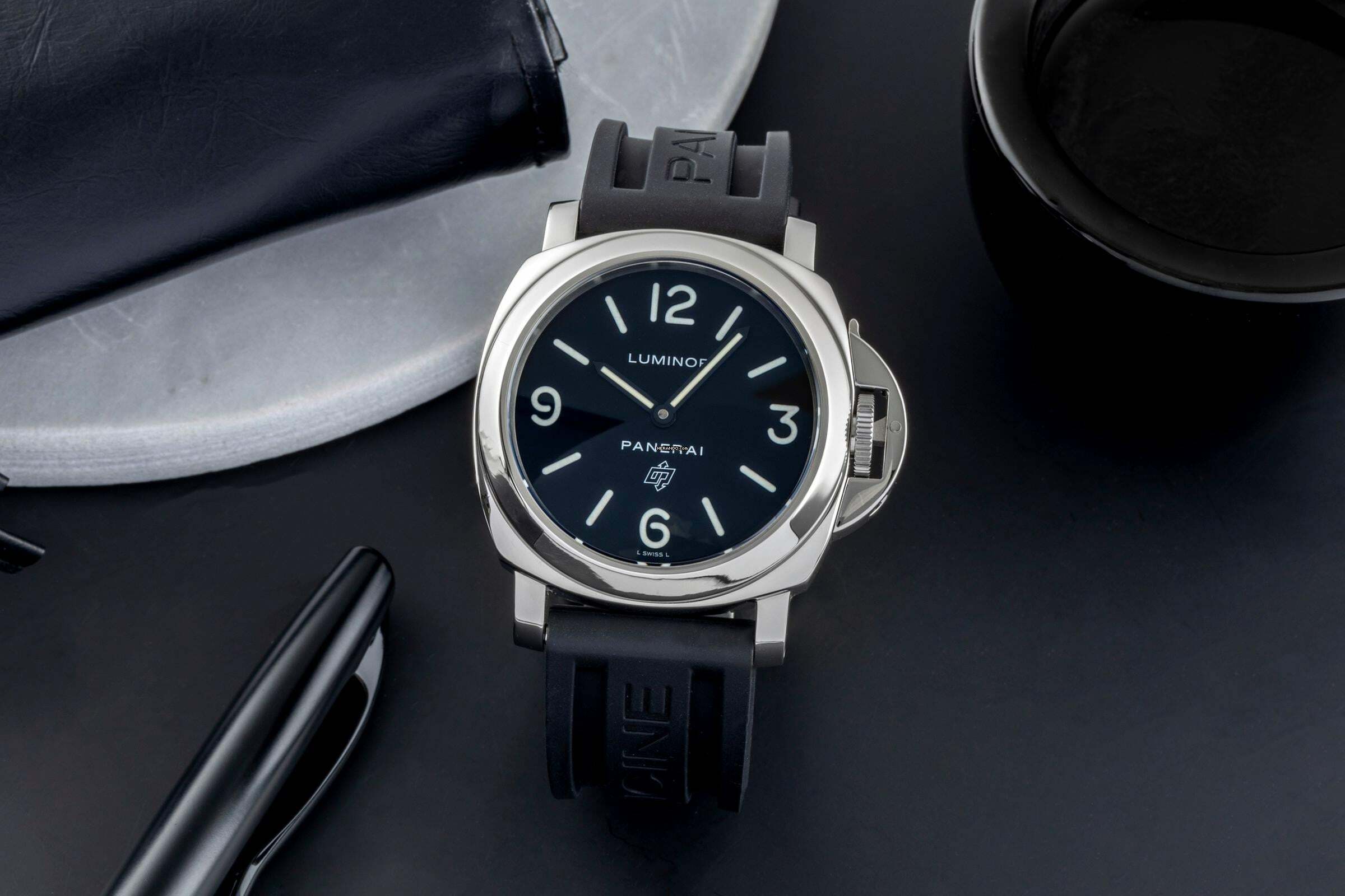 Thumbnail von Panerai Luminor Base Logo 44MM Edelstahl Handaufzug Herrenuhr Ref. PAM00000