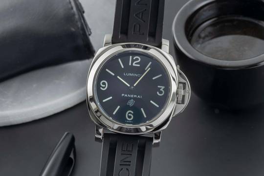  Panerai Luminor Base Logo 44MM Edelstahl Handaufzug Herrenuhr Ref. PAM00000 
