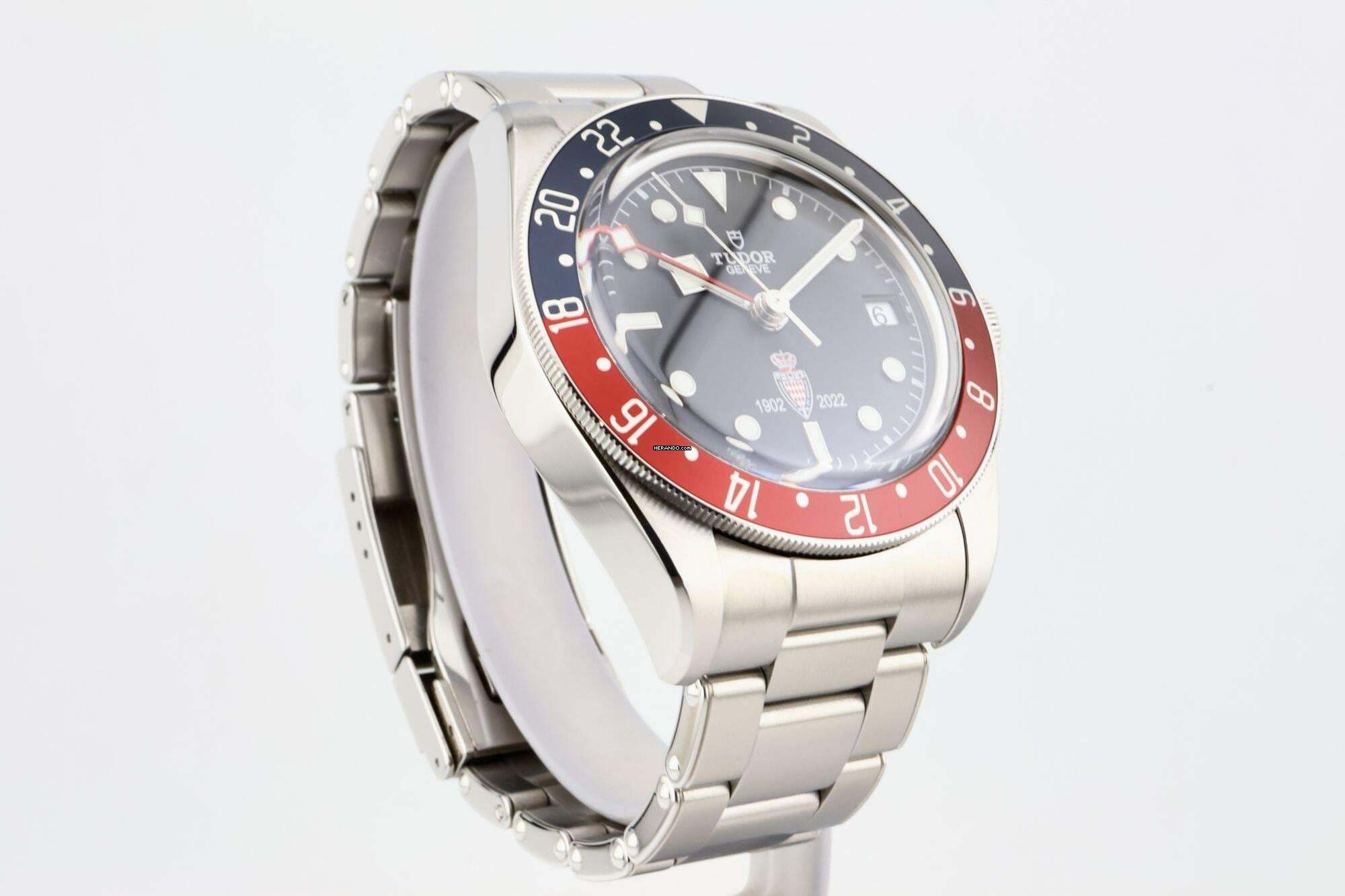 Thumbnail von Tudor Black Bay GMT Pepsi Black Dial - Limited Edition MONACO Police / Sûreté Publique - With Box And Papers - 79830RB 2022