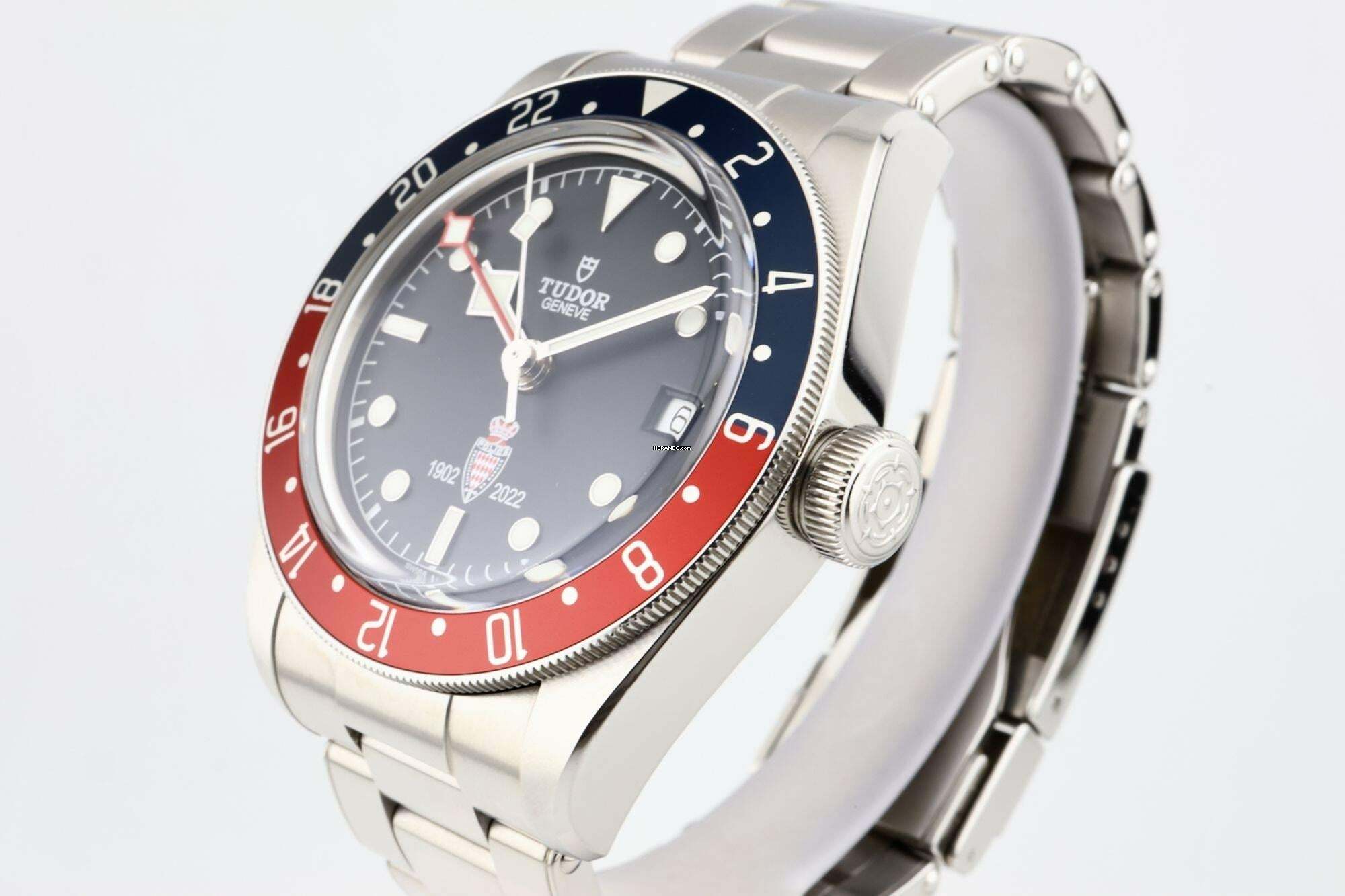 Thumbnail von Tudor Black Bay GMT Pepsi Black Dial - Limited Edition MONACO Police / Sûreté Publique - With Box And Papers - 79830RB 2022