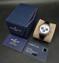 Thumbnail von Breitling Navitimer 1 B01 Chronograph 43mm AB0138241G1P1 Leather Bracelet Unworn/New Condition Full Set 2-2026