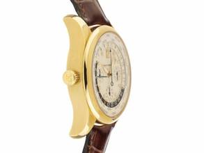 Thumbnail von Girard Perregaux WW.TC World Time Ref.49800-51-151-BACD 2009 Full Set sehr gut Vintage WW.TC World Time Chronograph 18kt Gelbgold 173g Leder Faltschließe