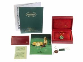 Thumbnail von Rolex Lady-Datejust Ref.6917 1983 Box&Beschreibung Original Unpoliert Datejust Lady 18kt Gelbgold open 6/9