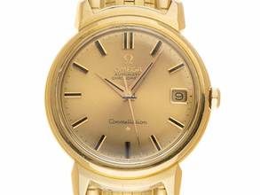 Thumbnail von Omega Constellation Ref.14398SC 1962 original Box original unpoliert Constellation Grand Deluxe Automatic Chronometer 18kt Gelbgold 117g