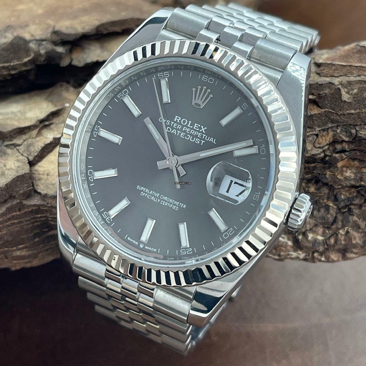 Rolex Datejust 41 Datejust 41 - Rhodium Grey - FULLSET 2021 - Ref. 126334