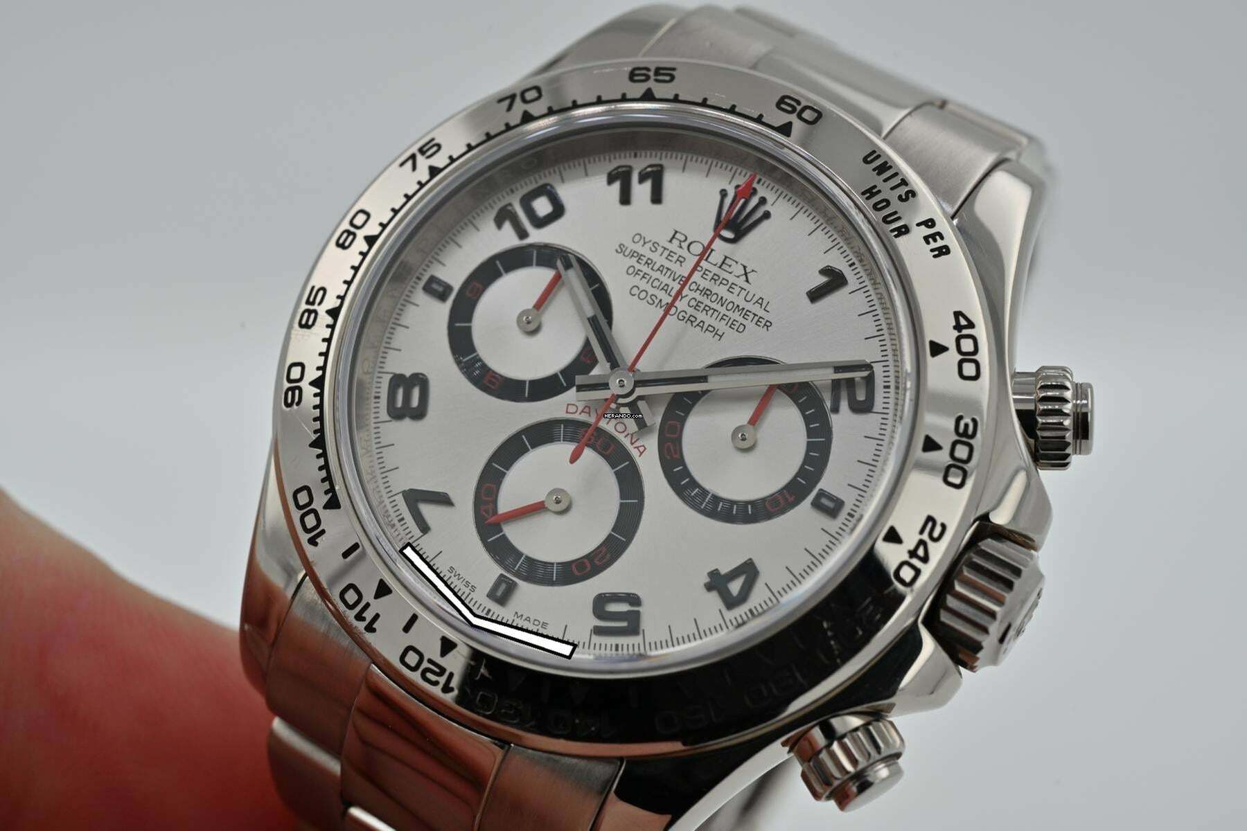 Thumbnail von Rolex Daytona Cosmograph Racing Dial 18k WG White Gold Rehaut LC160 116509