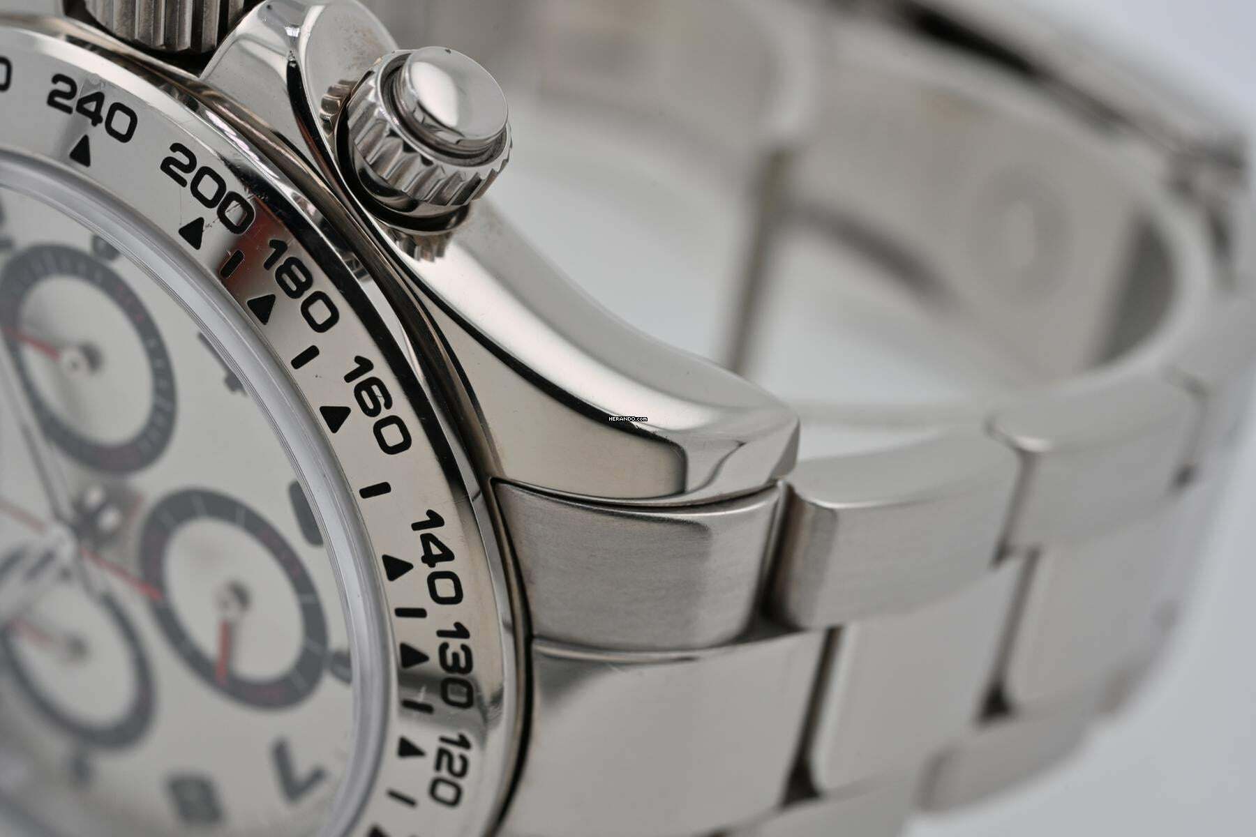 Rolex Daytona Cosmograph Racing Dial 18k WG White Gold Rehaut LC160 116509