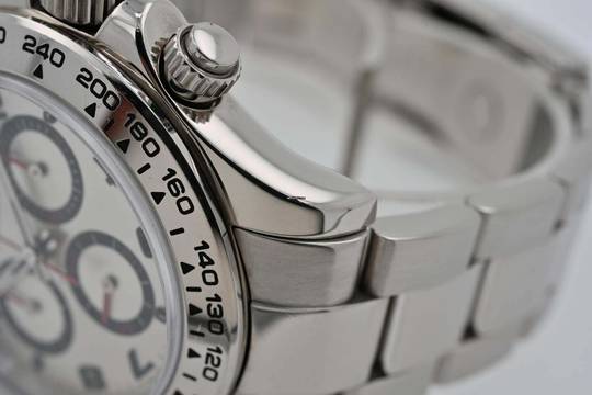Rolex Daytona Cosmograph Racing Dial 18k WG White Gold Rehaut LC160 116509