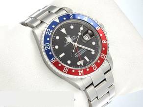 Thumbnail von Rolex GMT-Master II Stahl 16710 2001 Pepsi Automatik Edelstahl Herrenuhr Stainless Steel Oyster-band Chronometer Black Dial