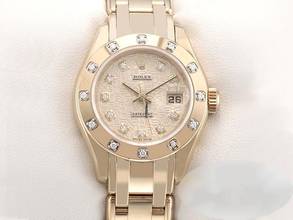 Thumbnail von Rolex Pearlmaster 29mm 80318 2001 Gelbgold 750 Diamanten Automatik 18kt Yellow Gold Chronometer Oyster