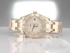 Thumbnail von Rolex Pearlmaster 29mm 80318 2001 Gelbgold 750 Diamanten Automatik 18kt Yellow Gold Chronometer Oyster