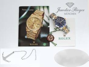 Thumbnail von Rolex Submariner Date 16613 2000 Stahl Gelbgold 750 Automatik Taucheruhr Stainless Steel 18kt Yellow Gold Oyster-band Chronometer Blue Dial