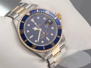 Thumbnail von Rolex Submariner Date 16613 2000 Stahl Gelbgold 750 Automatik Taucheruhr Stainless Steel 18kt Yellow Gold Oyster-band Chronometer Blue Dial