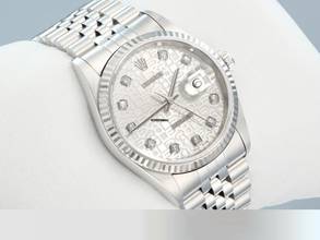 Thumbnail von Rolex Datejust 36 36mm 16234 2003 Stahl Weissgold 750 Diamanten Automatik Stainless Steel 18kt White Gold Jubilé-band Chronometer Oyster