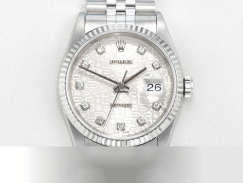  Rolex Datejust 36 36mm 16234 2003 Stahl Weissgold 750 Diamanten Automatik Stainless Steel 18kt White Gold Jubilé-band Chronometer Oyster 