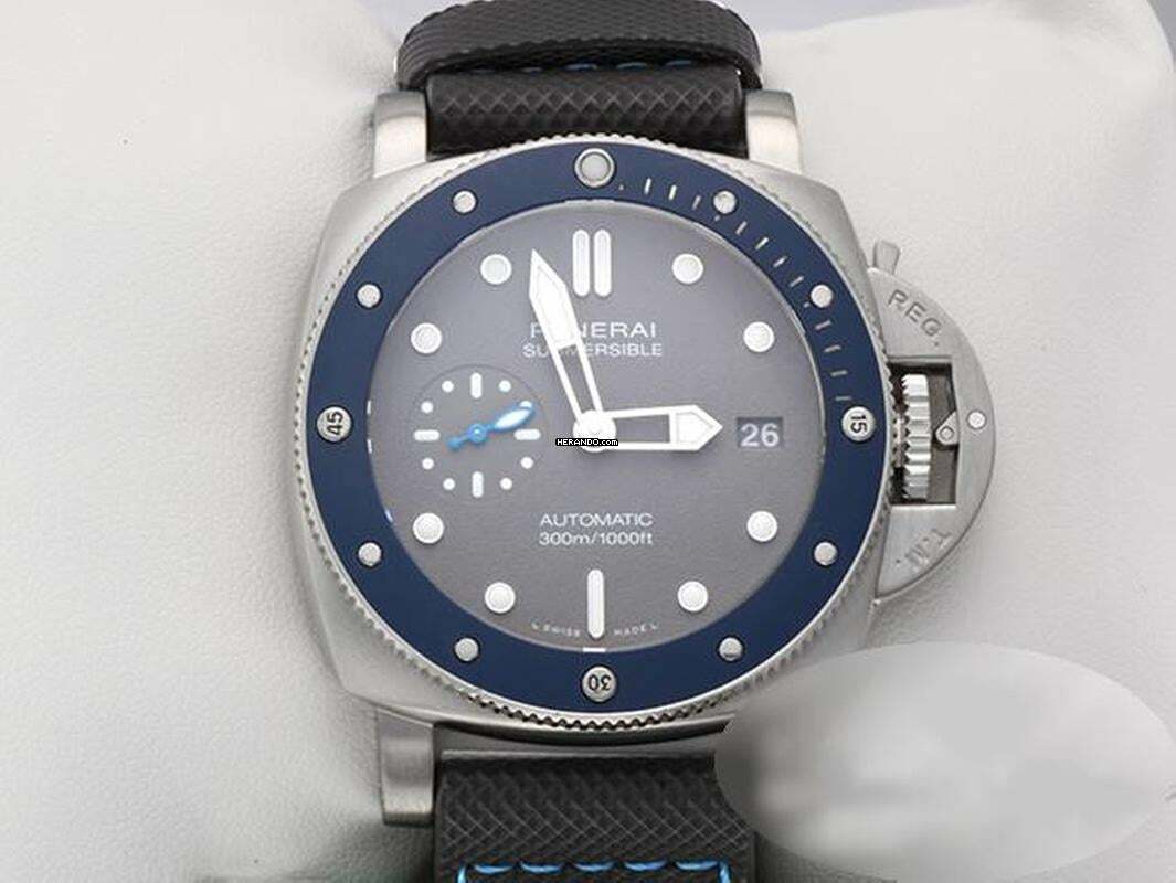 Thumbnail von Panerai Submersible 42mm Pam00959 2020 Edelstahl Automatik Wempe-service: 2025