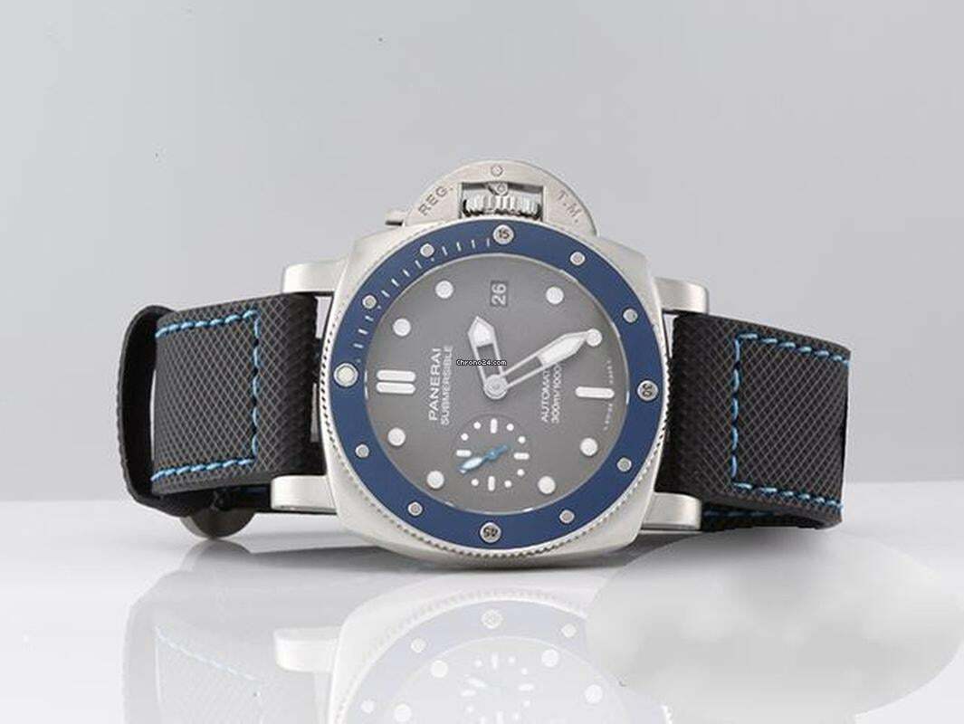 Thumbnail von Panerai Submersible 42mm Pam00959 2020 Edelstahl Automatik Wempe-service: 2025