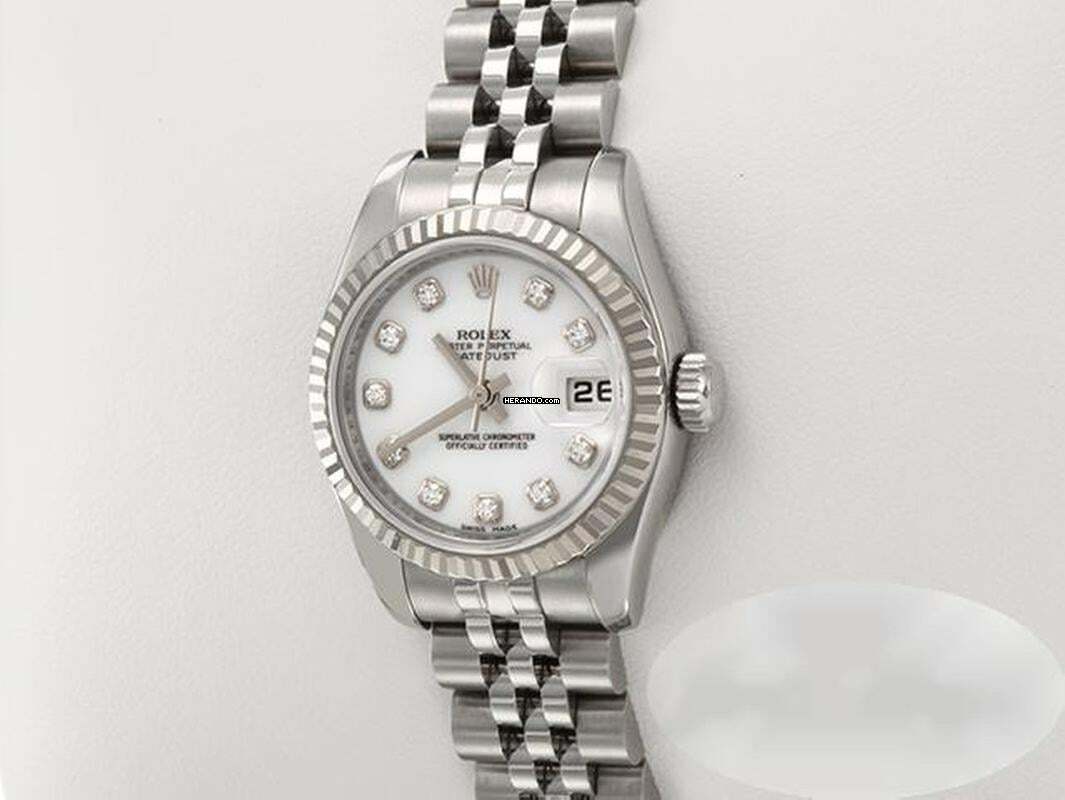 Thumbnail von Rolex Lady-Datejust Stahl Weissgold 750 179174 2015 Diamanten Automatik Stainless Steel 18kt White Gold Jubilé-band Chronometer Oyster