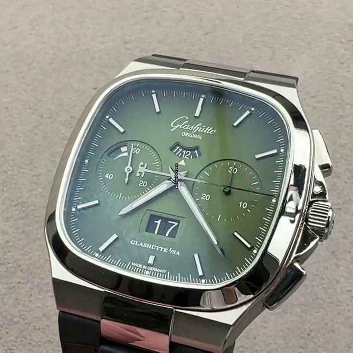  Glashütte Original Seventies Chronograph Panoramadatum NEW FULL SET 