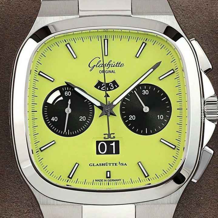  Glashütte Original Seventies Chronograph Panoramadatum Panorama Date NEW FULL SET 