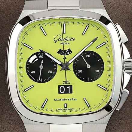  Glashütte Original Seventies Chronograph Panoramadatum Panorama Date NEW FULL SET 