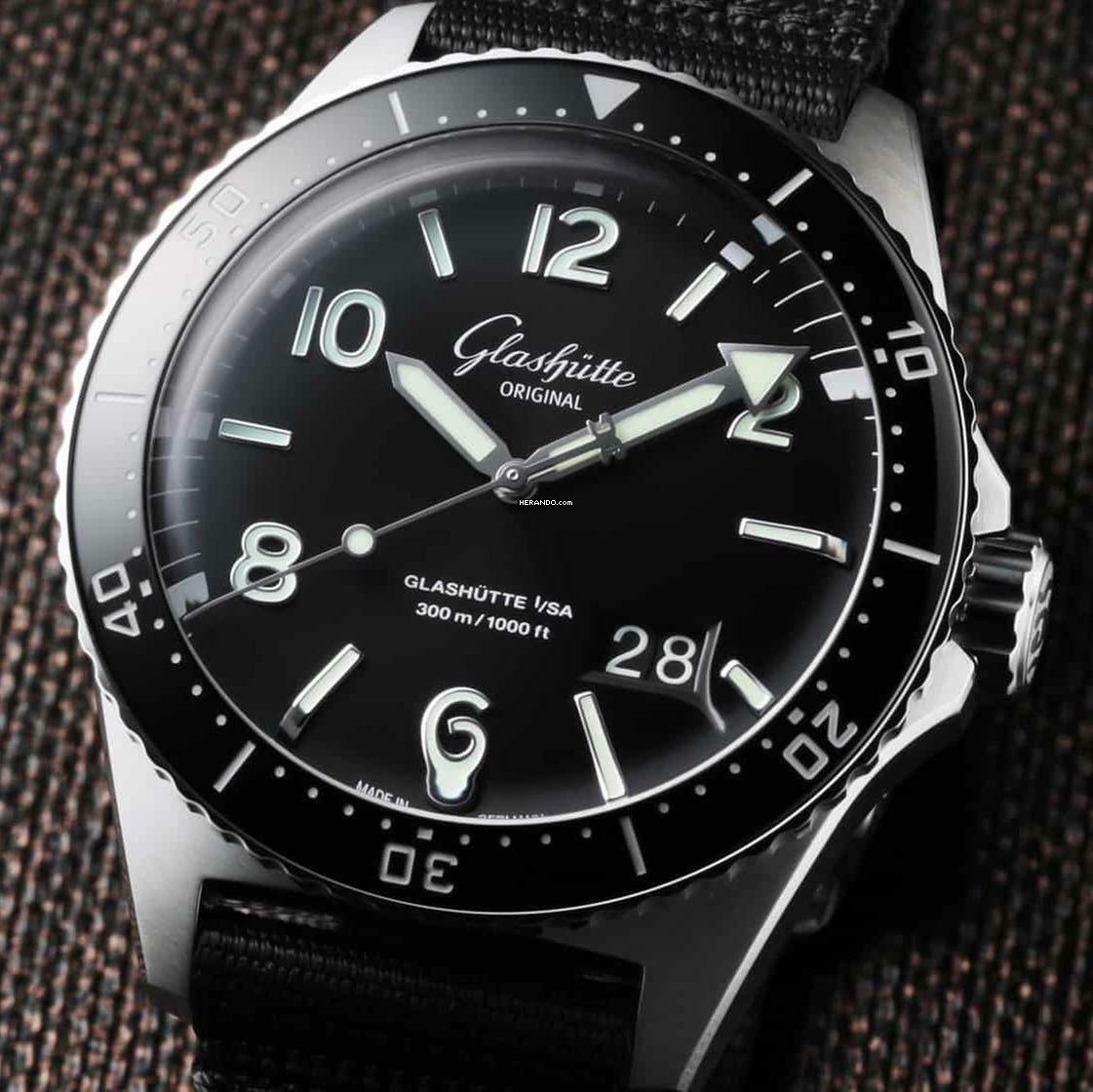  Glashütte Original SeaQ Panoramadatum Panorama Date Seaq NEW FULL SET 