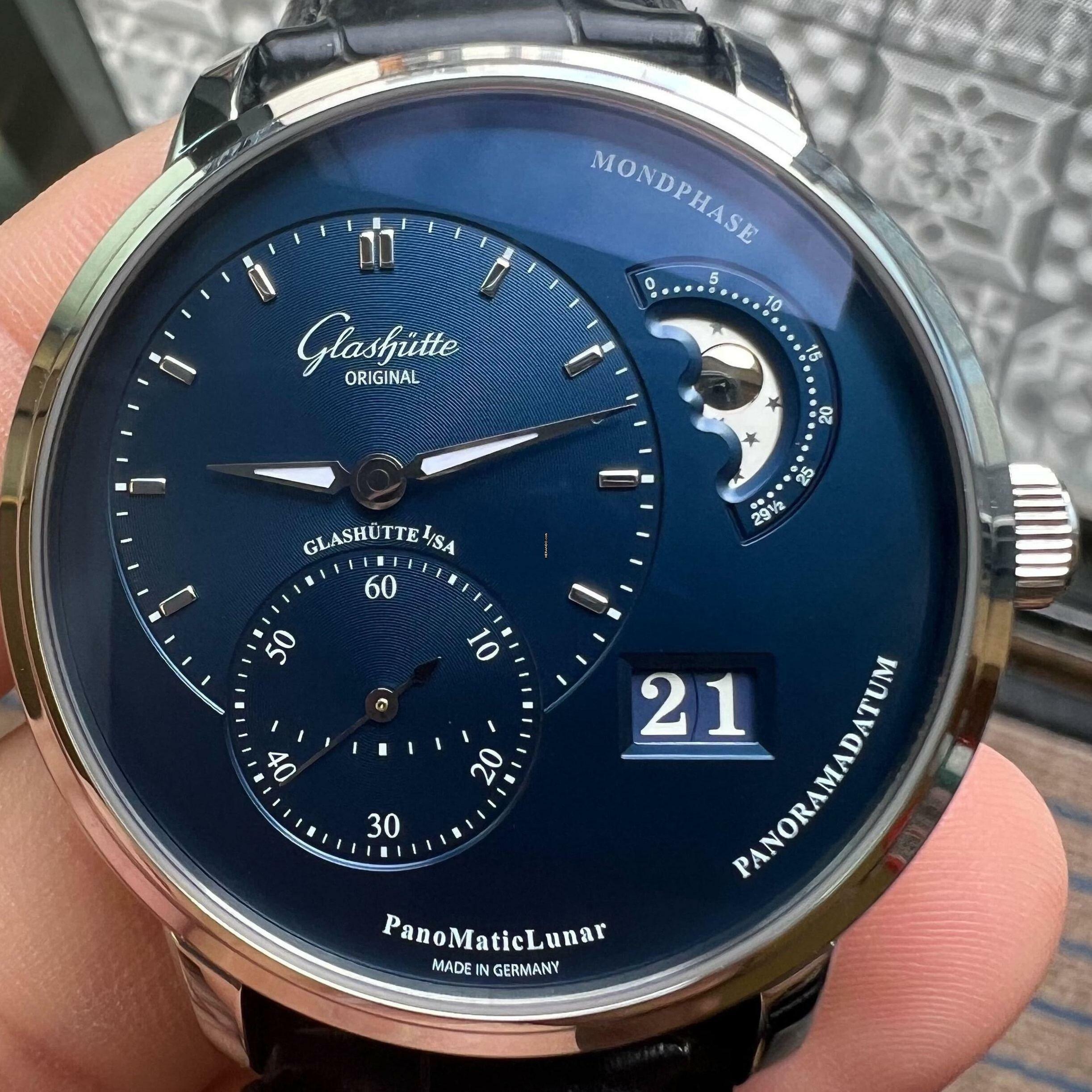  Glashütte Original PanoMaticLunar NEW FULL SET 