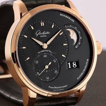  Glashütte Original PanoMaticLunar Black 40mm NEW FULL SET 