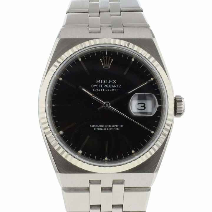  Rolex Oysterquartz Datejust 36 Black Rolex Serviced '26 