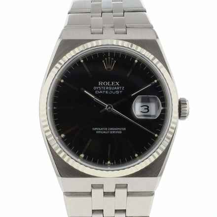  Rolex Oysterquartz Datejust 36 Black Rolex Serviced '26 