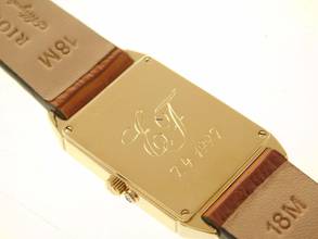 Thumbnail von Jaeger-LeCoultre 18 Karat Gelbgold Herrenuhr mit Calendar und Mondphase Rarität Herrengröße 24,5 x 38,5 mm