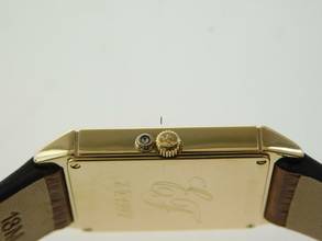 Thumbnail von Jaeger-LeCoultre 18 Karat Gelbgold Herrenuhr mit Calendar und Mondphase Rarität Herrengröße 24,5 x 38,5 mm