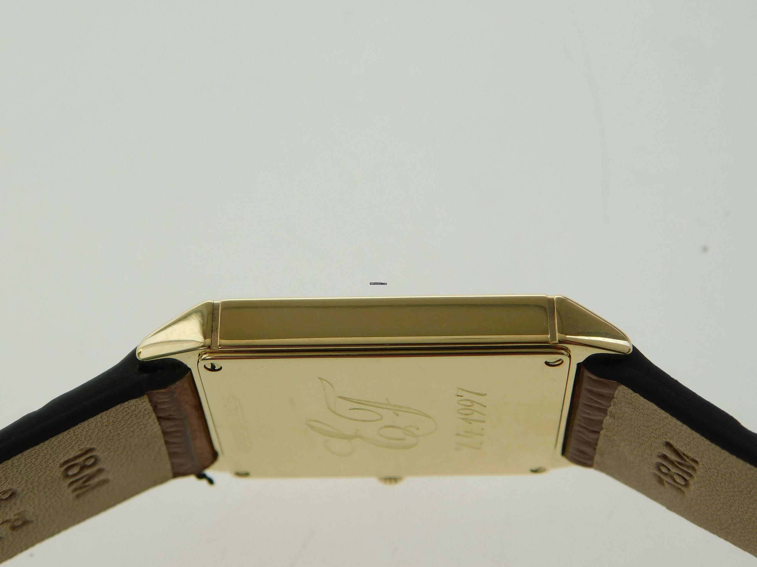 Thumbnail von Jaeger-LeCoultre 18 Karat Gelbgold Herrenuhr mit Calendar und Mondphase Rarität Herrengröße 24,5 x 38,5 mm