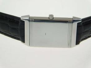 Thumbnail von Jaeger-LeCoultre Reverso Classique Classic im sehr guten Zustand mit neuem schwarzem Krokoband Classic Modell 23 x 38 mm