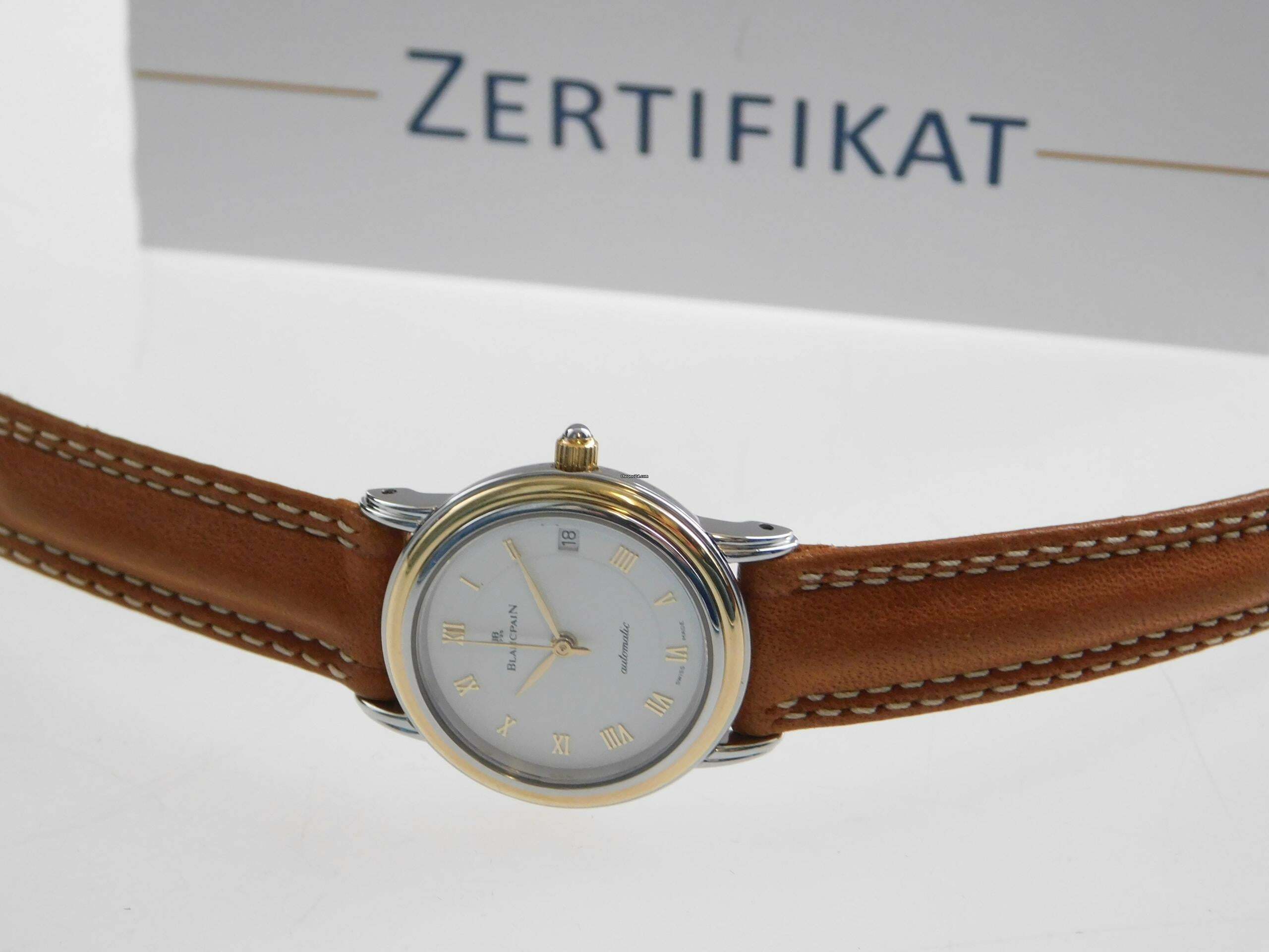 Thumbnail von Blancpain Villeret 18 Kt / Edelstahl Villeret Automatik 26mm Damenuhr im Best Zustand