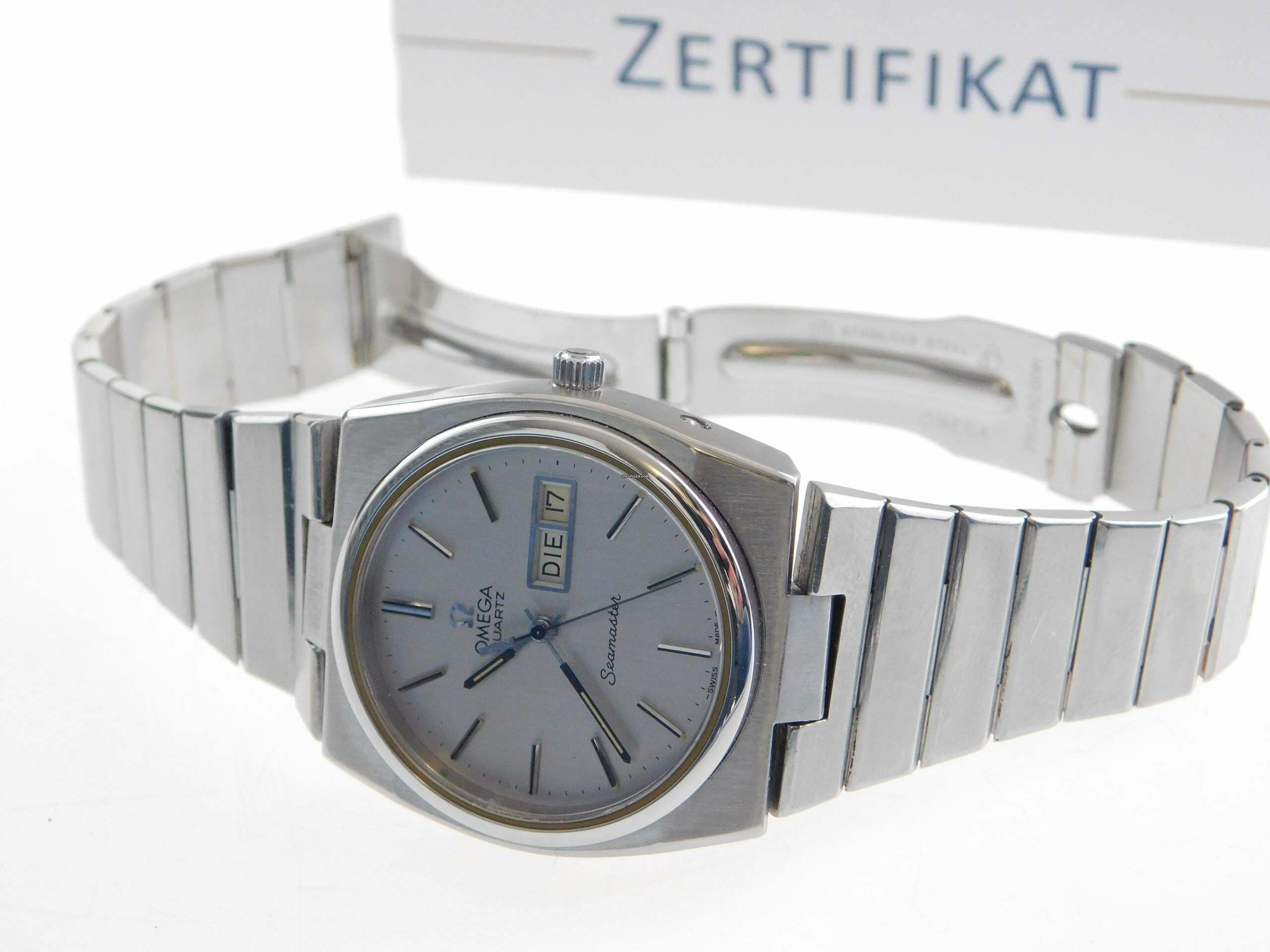 Thumbnail von Omega Seamaster Day Date 196.0089 Vintage mit original Stahlband seltene Seamaster mit dem original Stahlband volle Länge