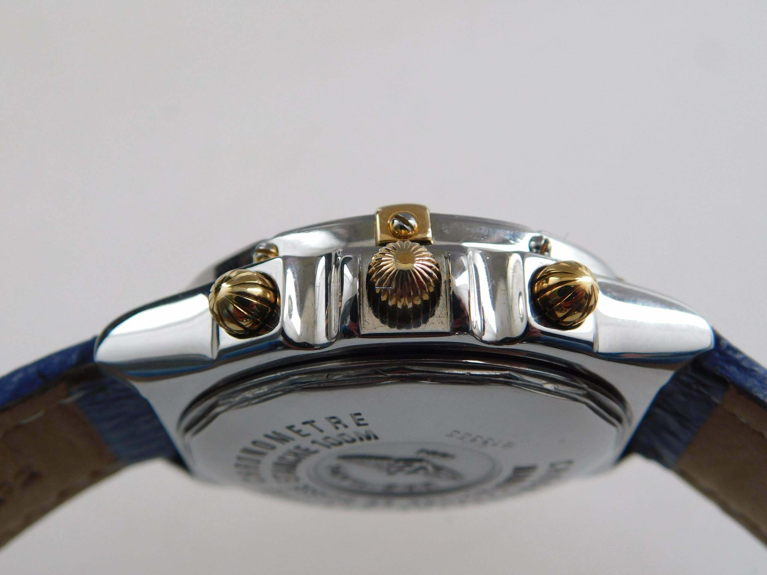 Thumbnail von Breitling Crosswind Chronograph Stahl Gold Chronometre blaues Zifferblatt