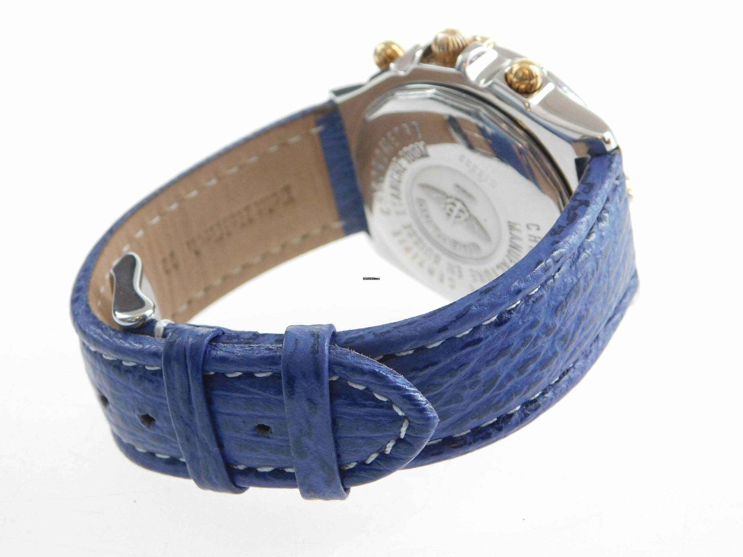 Thumbnail von Breitling Crosswind Chronograph Stahl Gold Chronometre blaues Zifferblatt