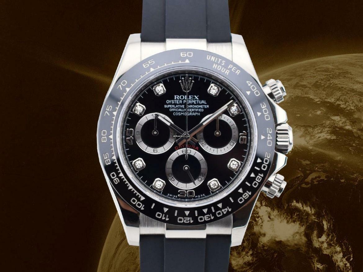 Rolex Daytona Cosmograph Daytona 116519ln Black Diamonds Like New 2018