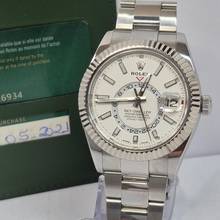 Thumbnail von Rolex Sky-Dweller Ouro Branco & Aço White Dial 42mm Completo