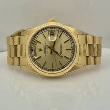 Thumbnail von Rolex Day-Date 36 36mm Presidente Bark Finish Full Gold Automático Completo
