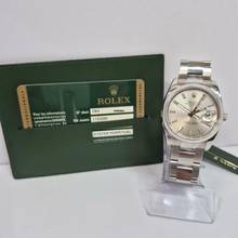Thumbnail von Rolex Oyster Perpetual Date Silver Dial 34mm Automático Completo