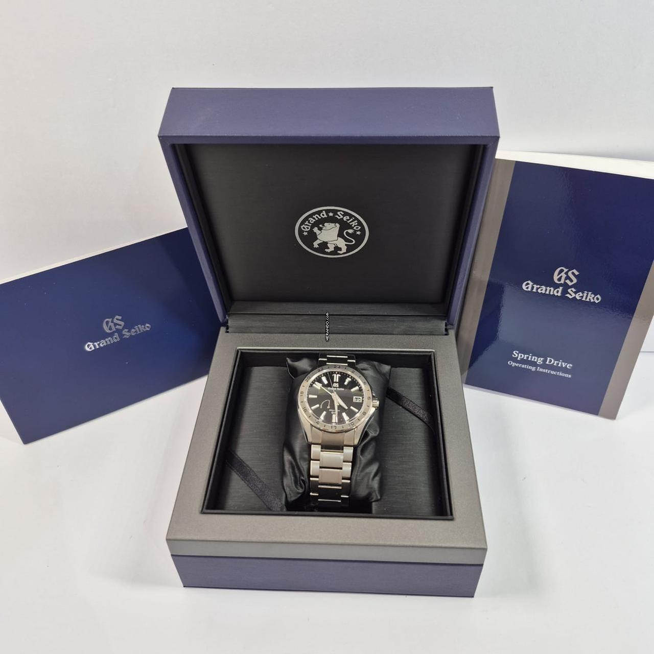  Grand Seiko Evolution 9 Collection GMT Spring Drive 41mm Titanium Completo 