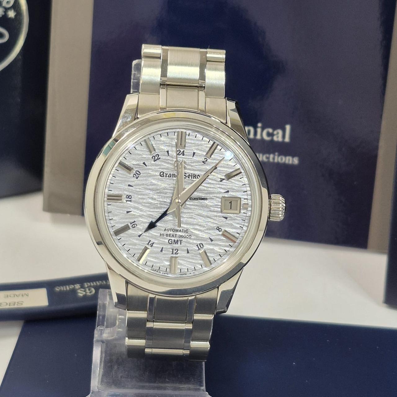 Thumbnail von Grand Seiko Elegance Collection 4-Seasons Summer Elegance GMT Hi-Beat 39.5mm Automático Completo