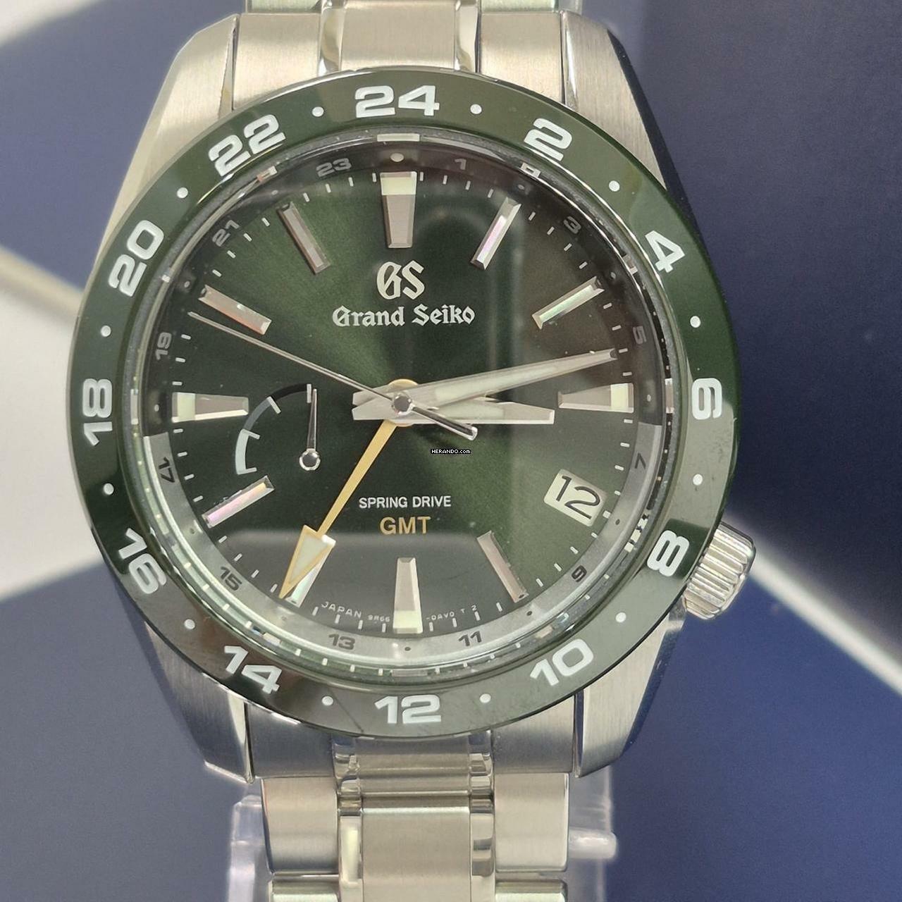 Thumbnail von Grand Seiko Sport Collection GMT Spring Drive 40mm Green Edition Automático Completo