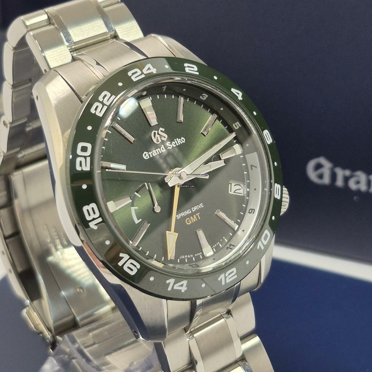 Thumbnail von Grand Seiko Sport Collection GMT Spring Drive 40mm Green Edition Automático Completo