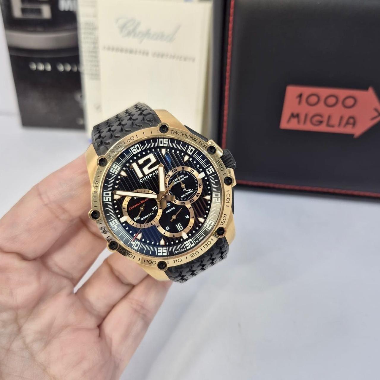  Chopard Superfast Ouro Rosé 45mm Automático Completo 